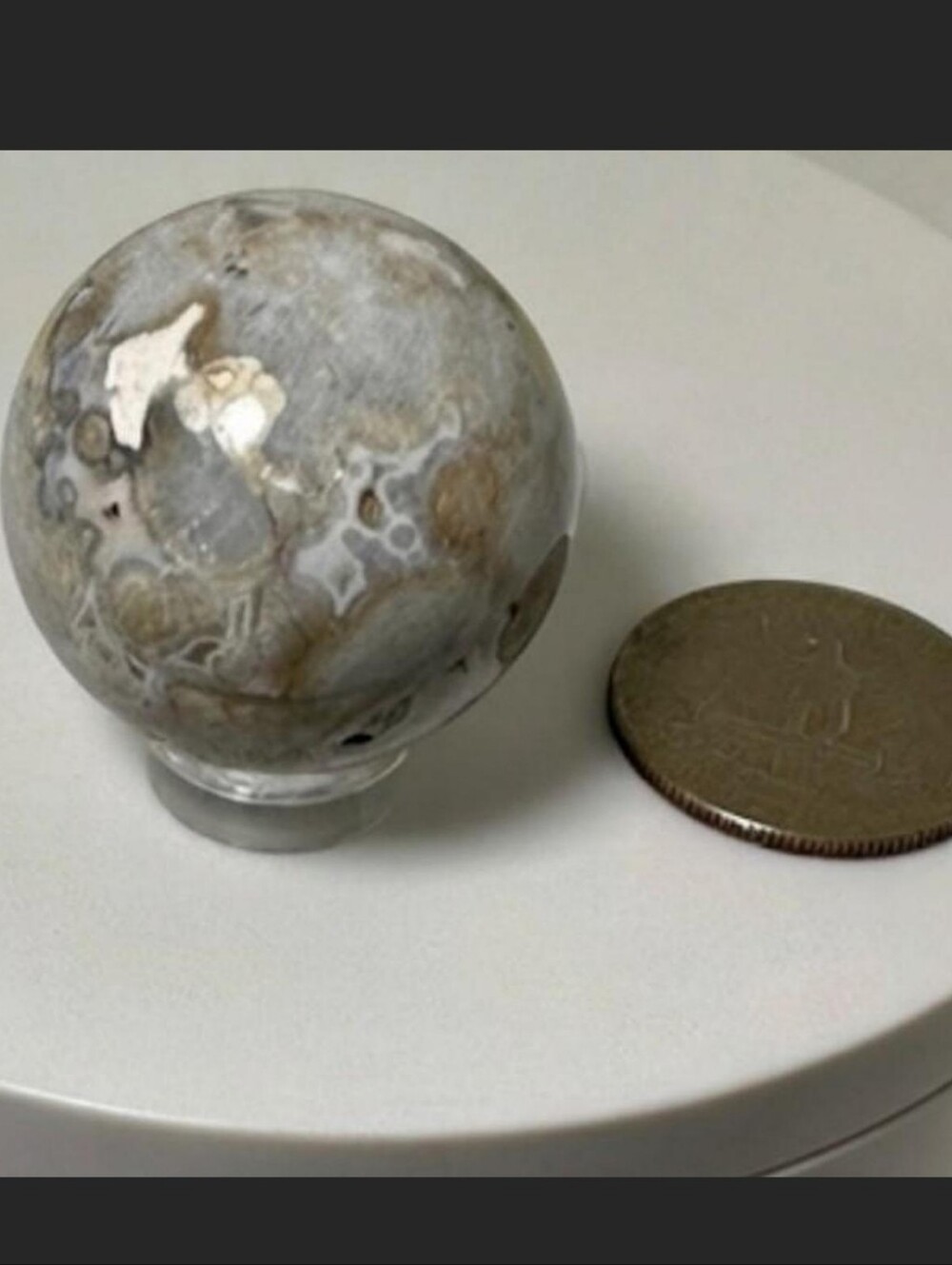 Rare HG 8th Vein Ocean Jasper Crystal Sphere✨️New Old Stock✨️Marovato Madagascar - Picture 8 of 12